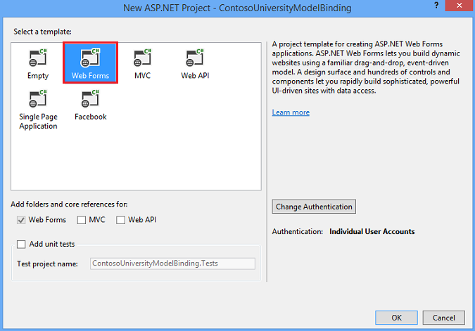 webformulieren selecteren