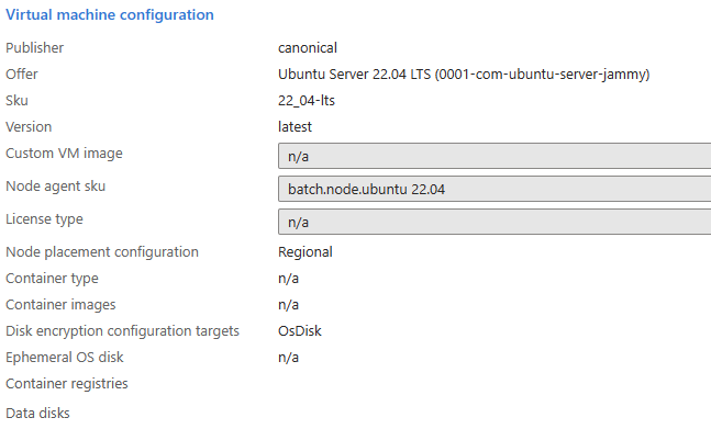 Schermopname van de schijfversleutelingsconfiguratiedoelen in de Azure Portal.