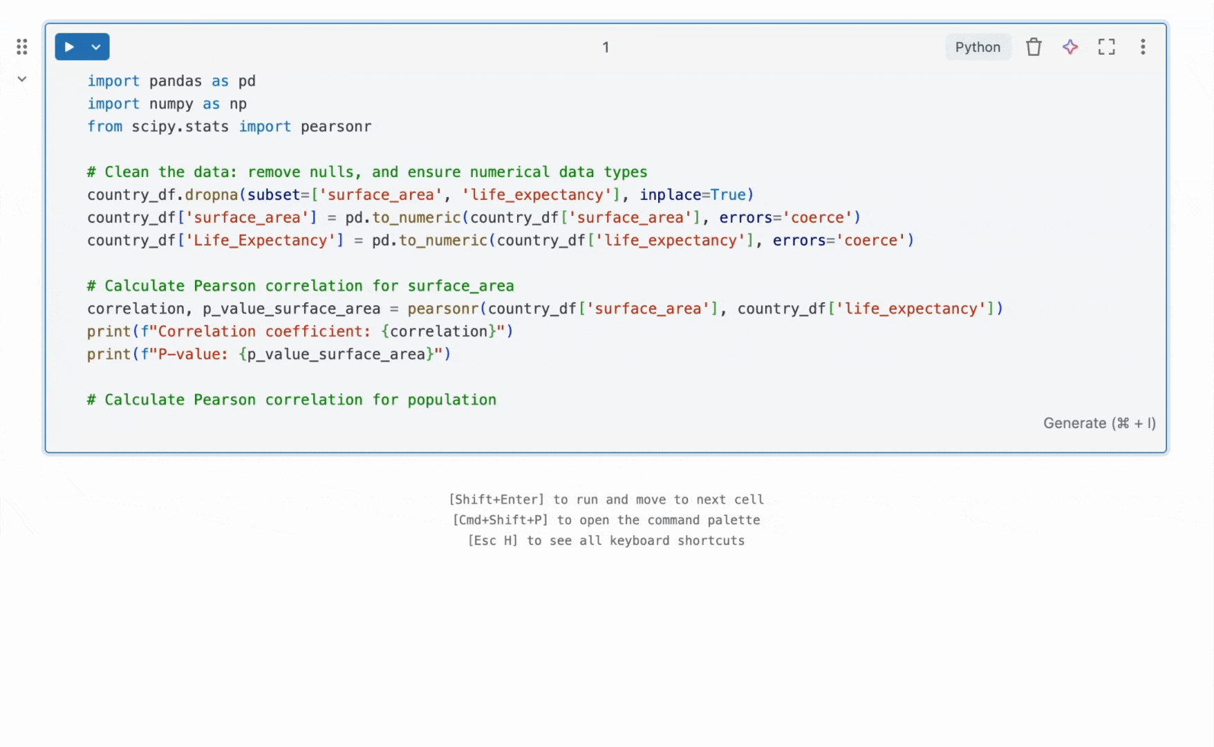 GIF-animatie van codevoltooiing uit een opmerking.
