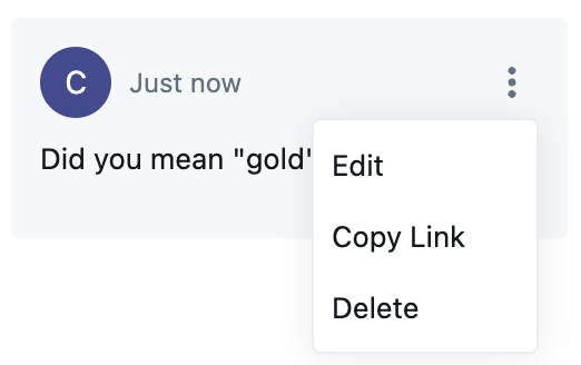 Besturingselement opmerking bewerken.