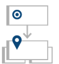 Conceptuele afbeelding van duplicaat van structuur omgekeerd.