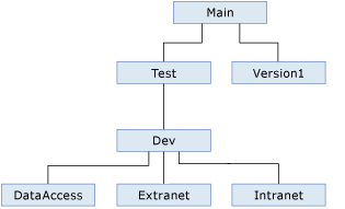 Diagram met meerdere vertakkingen.