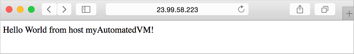 Schermopname van de actieve NGINX-site.
