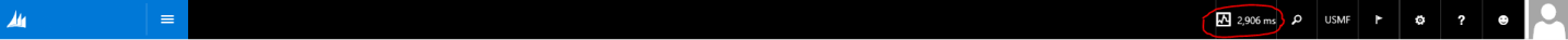 Screenshot of timer located at top of screen.