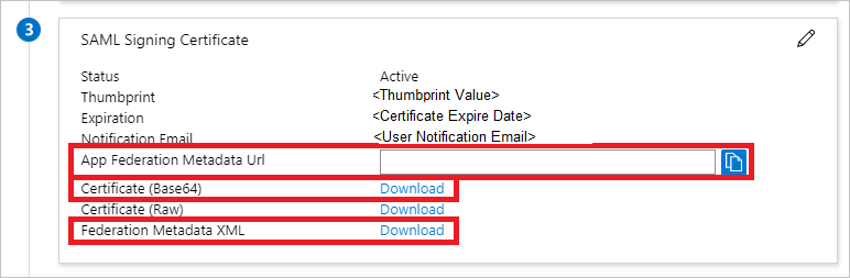 The Certificate download link