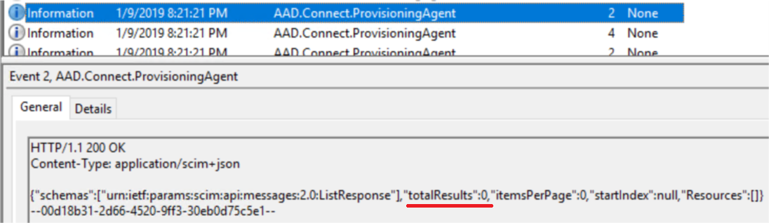 Schermopname van LDAP-resultaten.