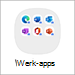 Schermopname van de Samsung Galaxy S20-werkprofielmap op het apparaat.