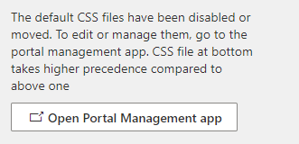 Werk CSS-bestanden bij met de app Portalbeheer.