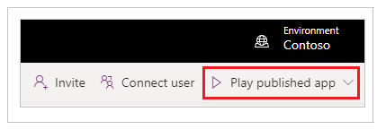 Gepubliceerde app afspelen.