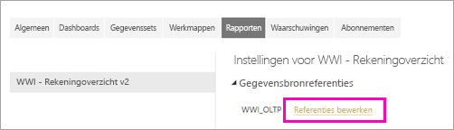 Screenshot showing Edit credentials.