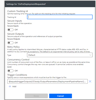 Pipelines triggervoorwaarden in Power Automate