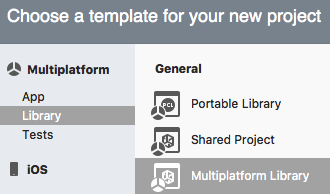 Configure multi-platform library for a single code base