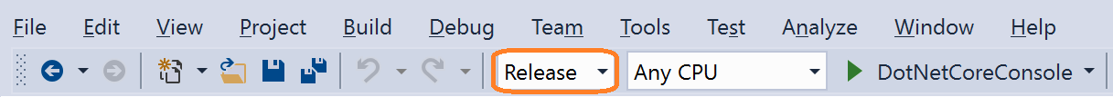 Een release-build selecteren
