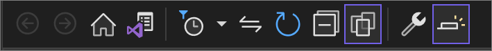 schermopname van de werkbalk Solution Explorer in Visual Studio.
