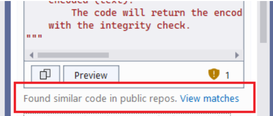 schermopname van code die verwijst naar openbare code.