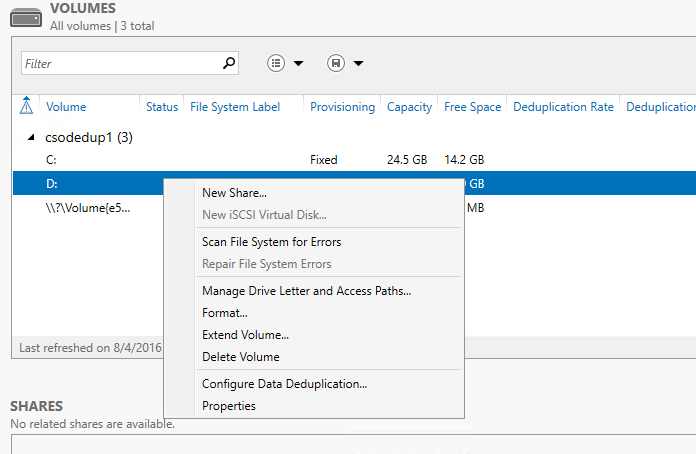 Klik op Gegevensontdubbeling configureren