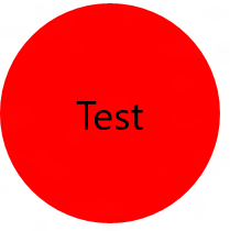 Tekst overliggend op een cirkel