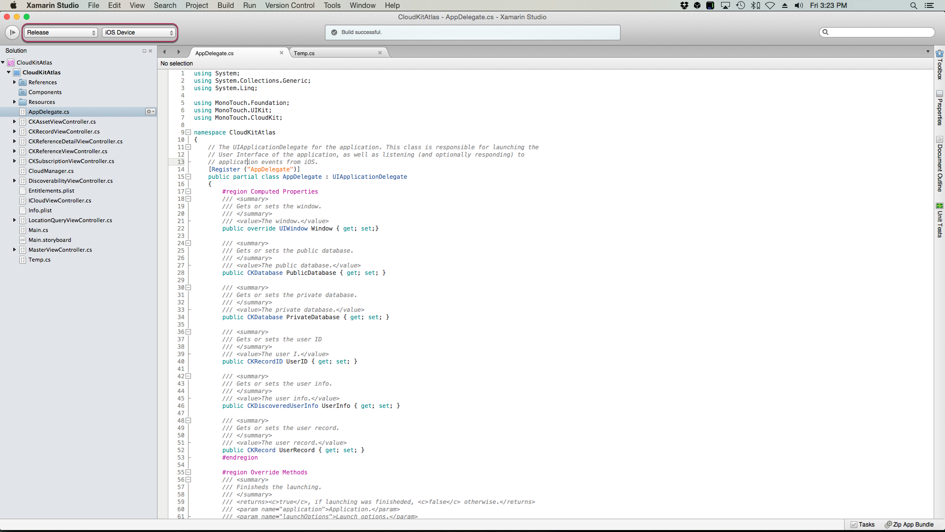 Compile the application for Release