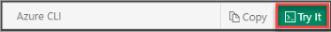 Schermopname met een voorbeeld van Try It for Azure Cloud Shell.