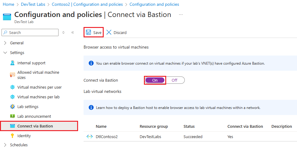 Schermopname van het inschakelen van de browserverbinding.