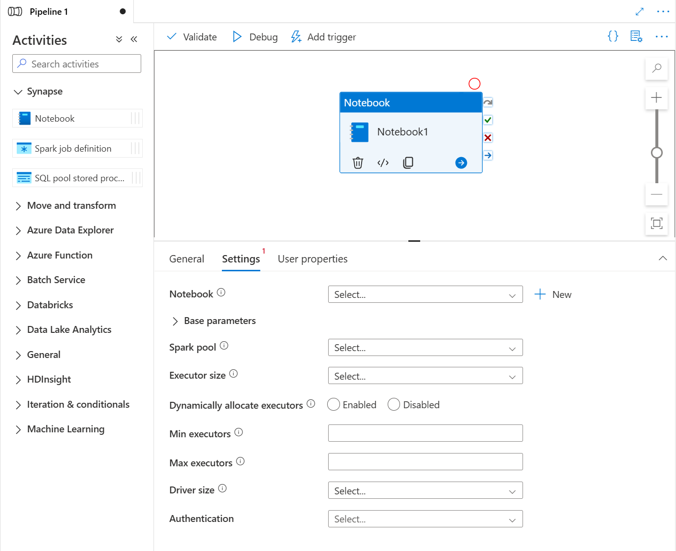 schermafbeelding waarin de activiteit 'notebook maken' wordt getoond