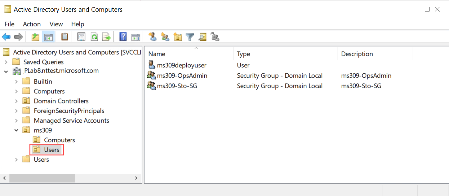 Schermopname van het venster Active Directory-gebruikersobject.