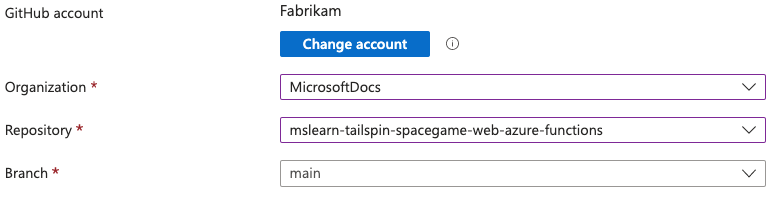 Schermopname van GitHub gebruikersaccountgegevens.