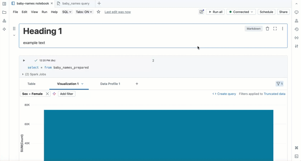 Notitieblokdashboardmenu openen