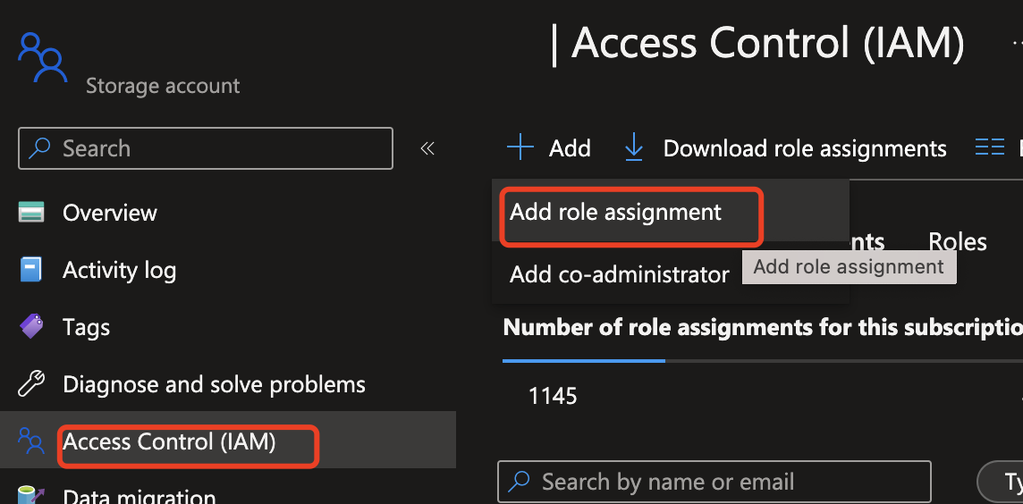 Schermopname van het scherm Roltoewijzing toevoegen in Azure Portal.