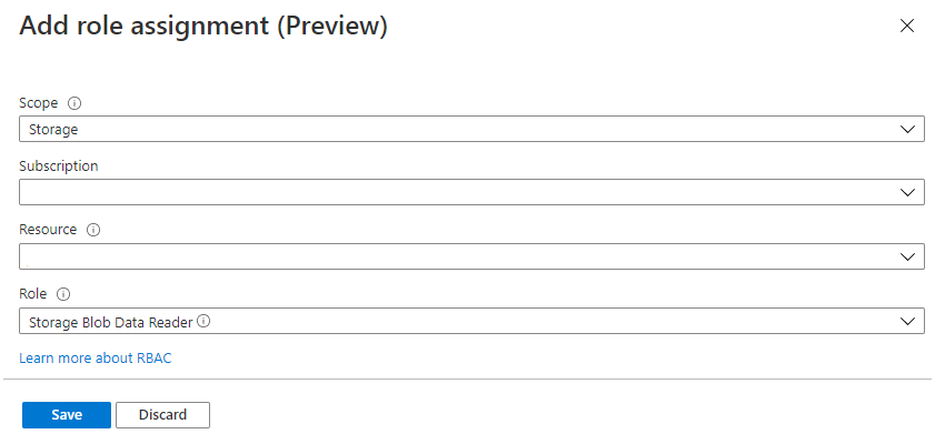 Schermopname van de pagina Roltoewijzingen toevoegen in Azure Portal.