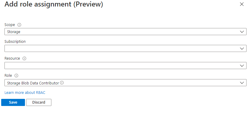 Schermopname: pagina Roltoewijzingen toevoegen in Azure Portal.