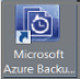 Schermopname van het pictogram Azure Backup Server.