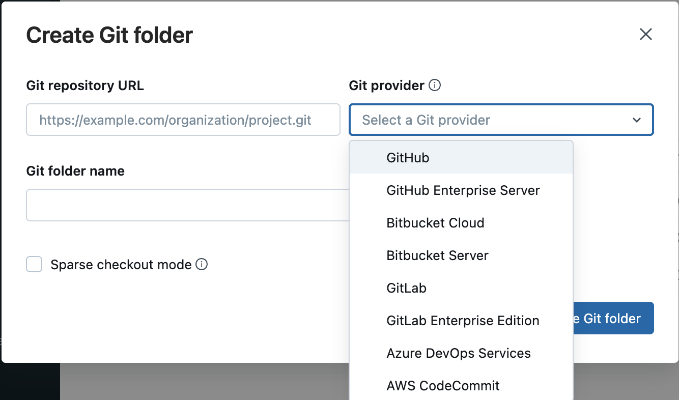 Kloon vanuit de gebruikersinterface van de Git-map.