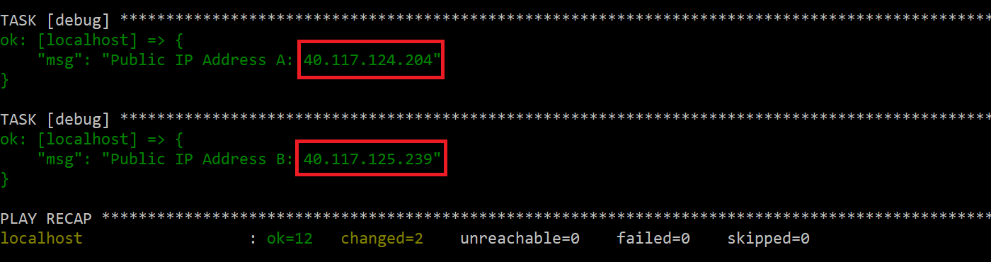 Virtual machine IP addresses