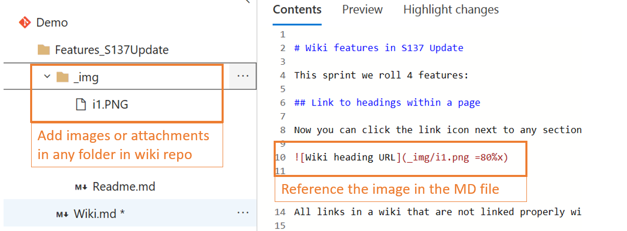 Wiki image in git repo folder