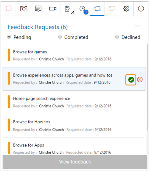 Link voor feedback geven