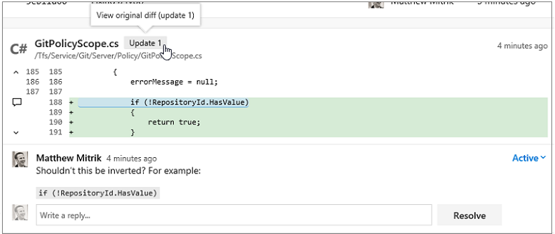 Oorspronkelijke diff weergeven