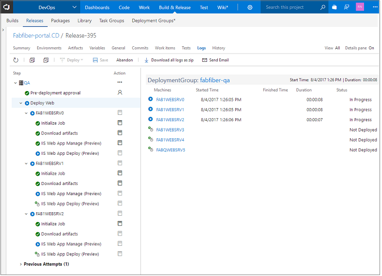 Voortgang van implementatiegroep