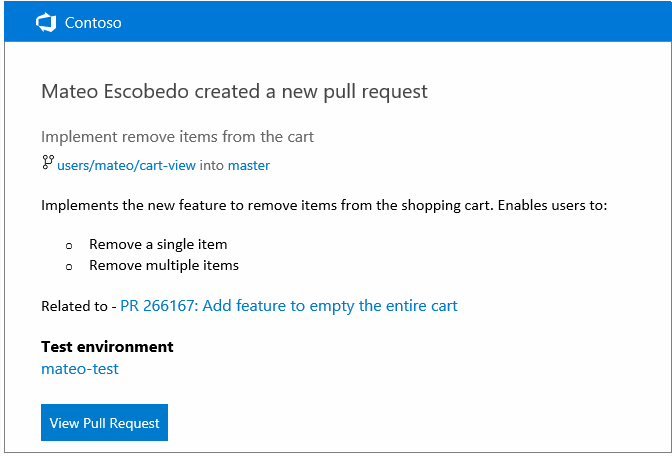 PR-melding markdown