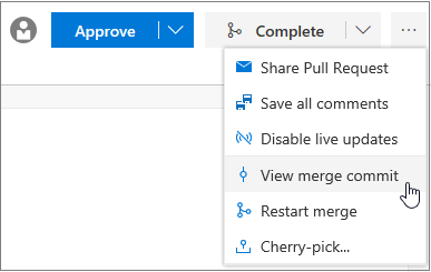 Samengevoegde commit van pull request weergeven