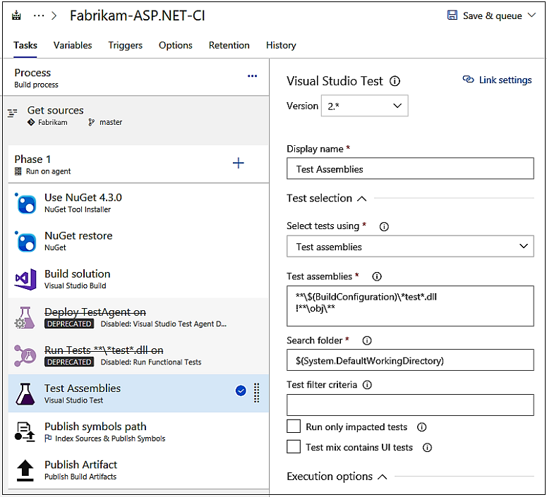 Visual Studio-testtaak