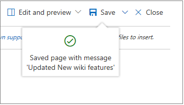 Wiki opslaan