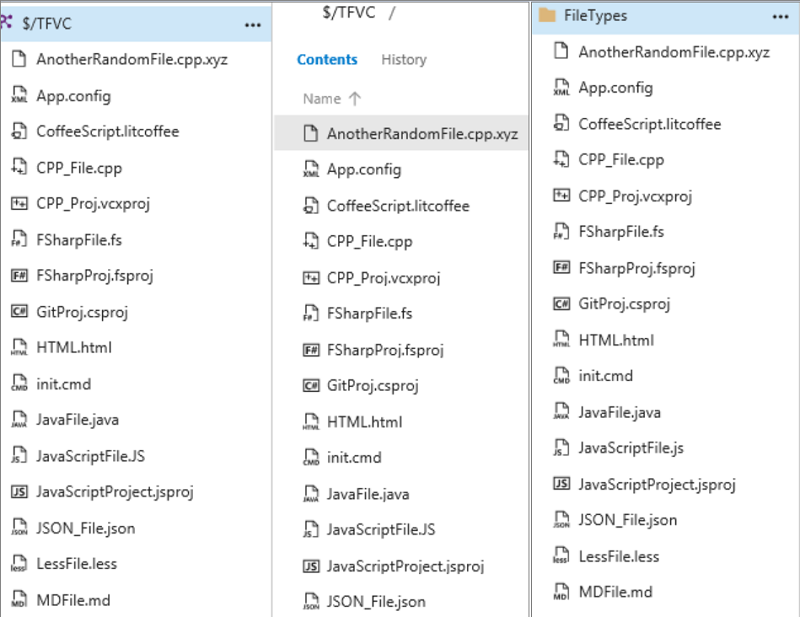 Voorbeeld van bestandstype
