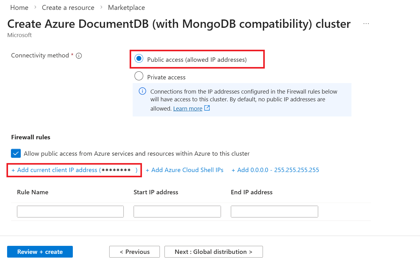 Schermopname van netwerkconfiguraties.