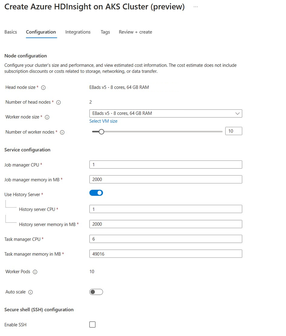 schermopname van het tabblad Configuraties.