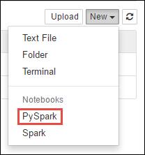 Maak een nieuw Apache Jupyter Notebook.