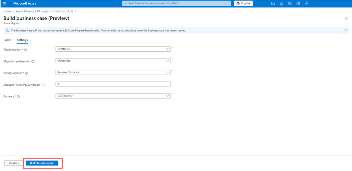 Schermopname laat zien hoe u een bedrijfscase kunt controleren en bouwen.