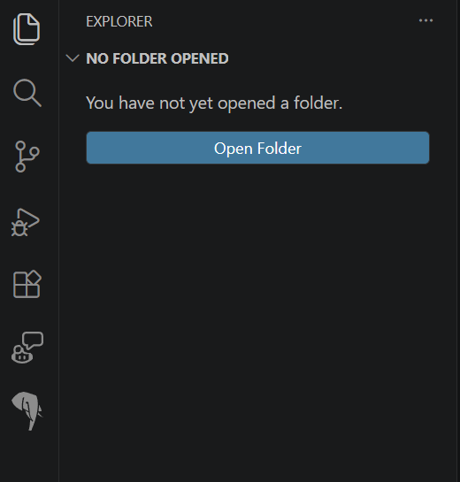 Scherm van het toevoegen van een nieuwe werkruimte in Visual Studio Code.