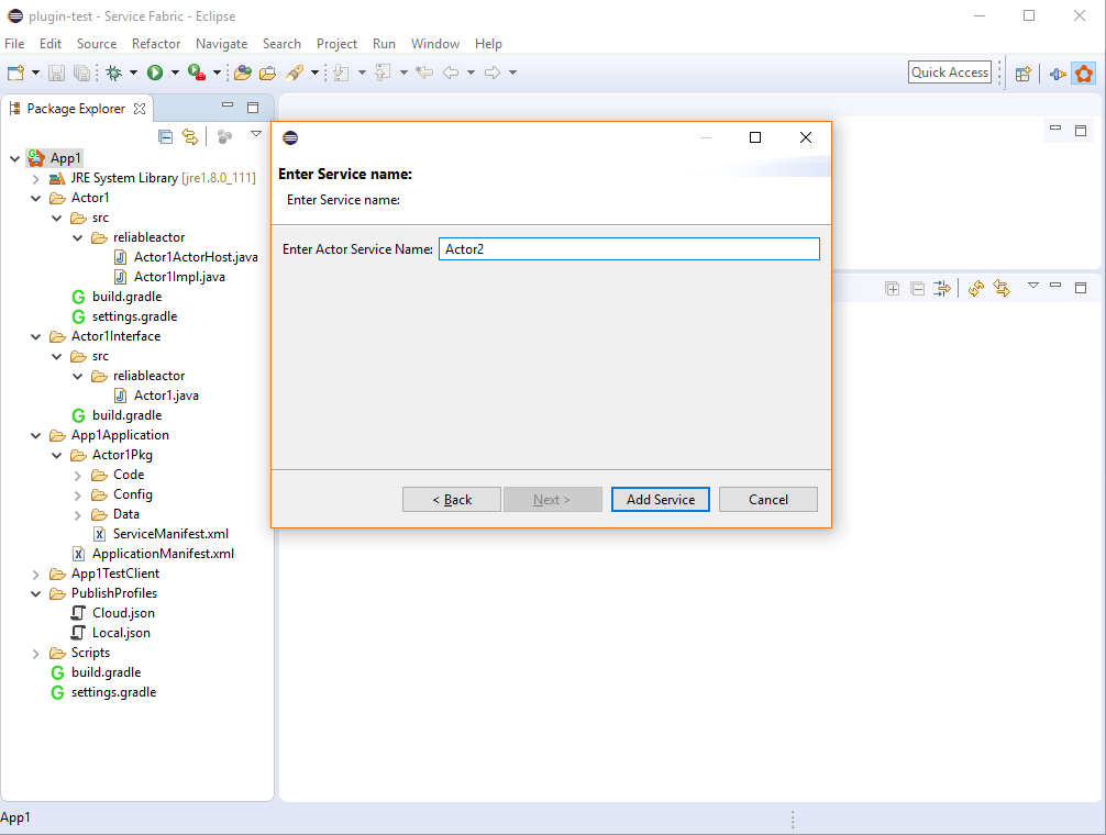 Service Fabric Service toevoegen pagina 3