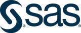 Het logo van SAS.